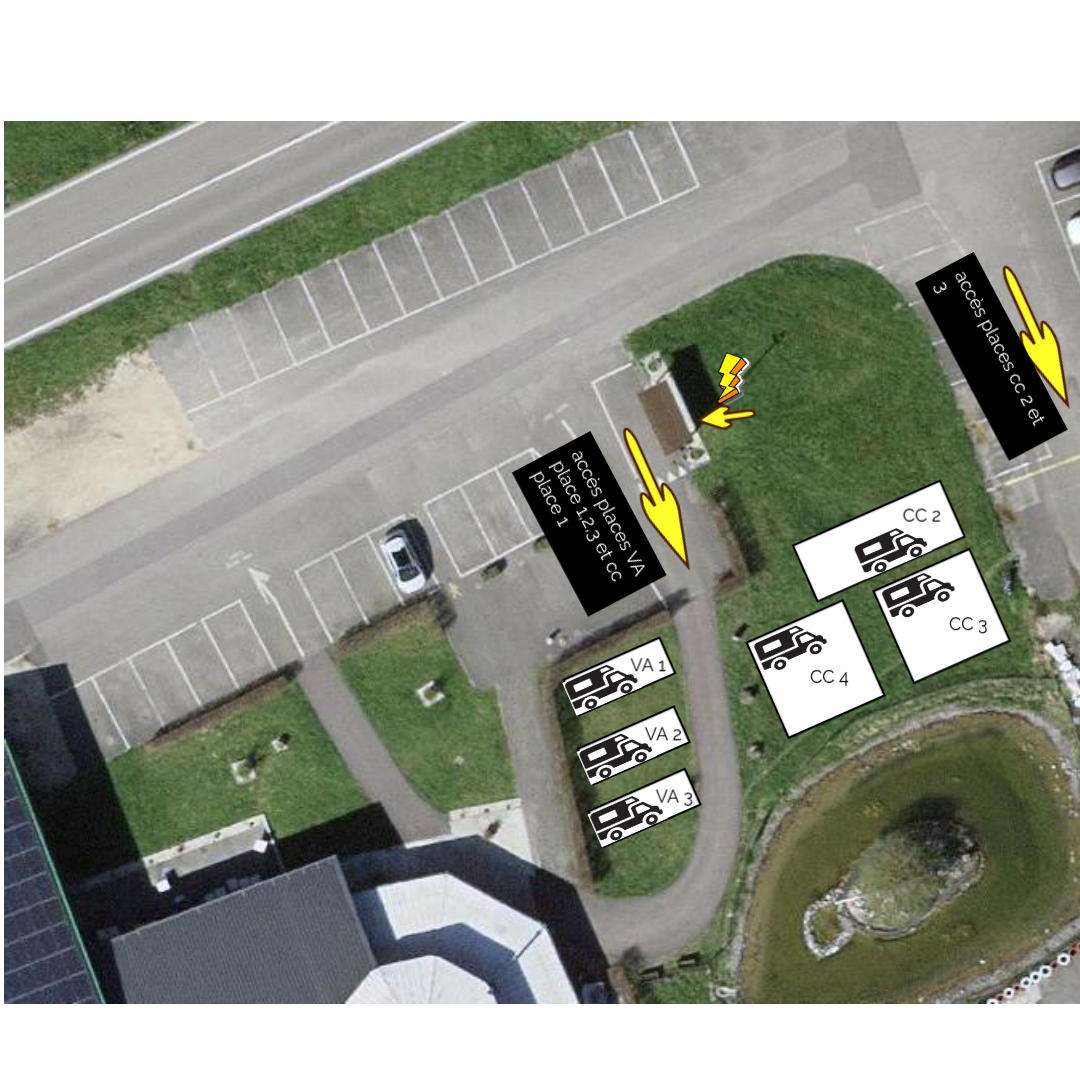 Emplacement van ou camping car, avec éléctricité 80m2 – Image 2